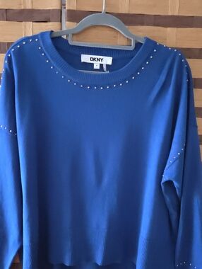 DKNY Crop Sweater Top/ Poncho